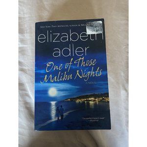 One of Those Malibu Nights: A Novel - Paperback Book By Adler, Elizabeth